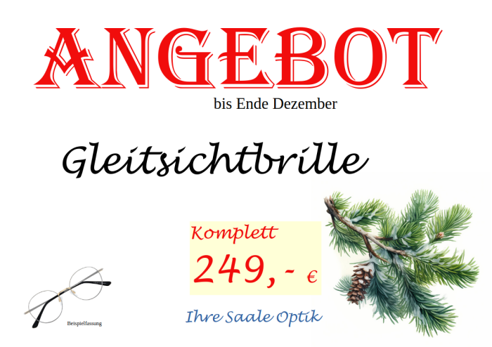 Angebot Gleitsichtbrille